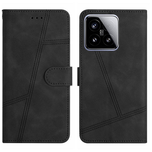 For Xiaomi 15 Skin-feel Stitching Leather Phone Case(Black)
