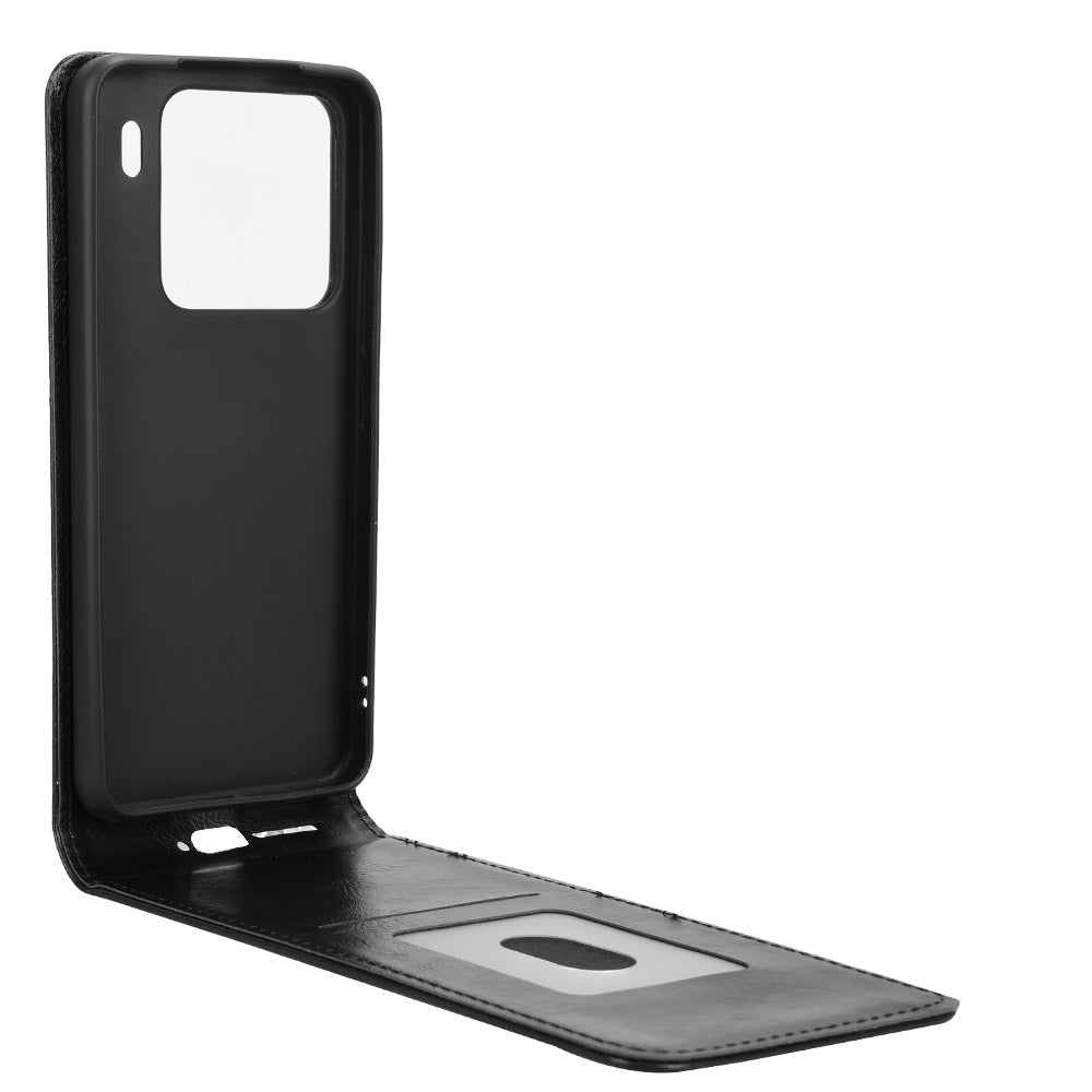 For Xiaomi 15 Pro Magnetic Vertical Flip Leather Phone Case(Black)