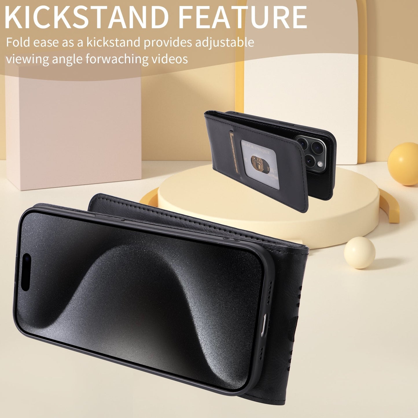 For Xiaomi 15 Pro Magnetic Vertical Flip Leather Phone Case(Black)