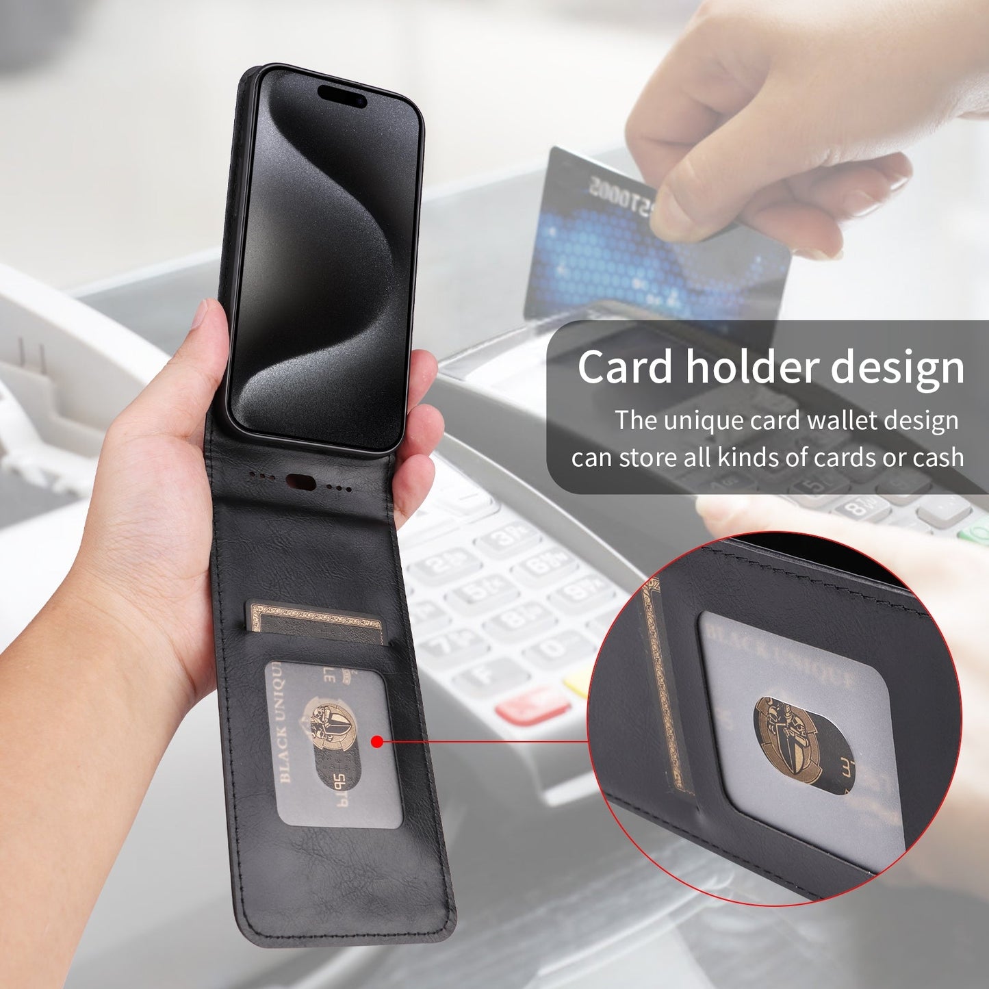 For Xiaomi 15 Pro Magnetic Vertical Flip Leather Phone Case(Black)