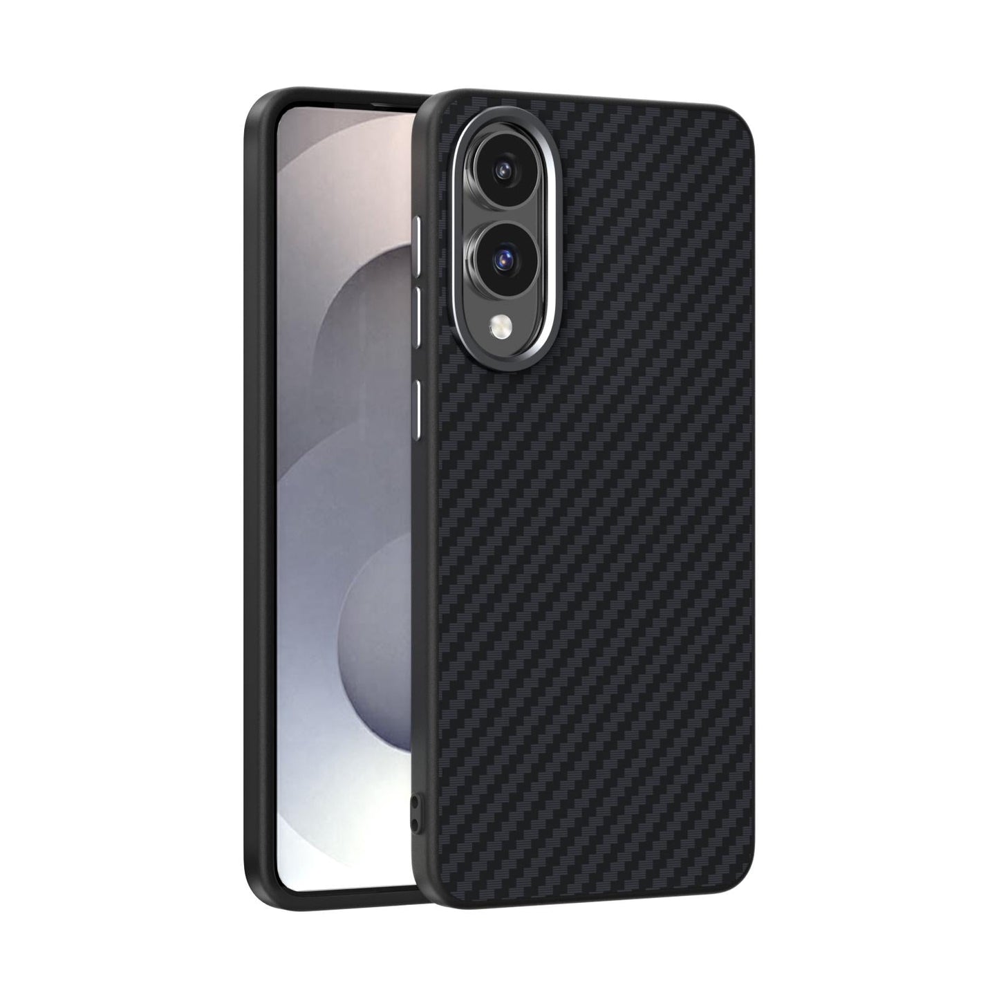 For Samsung Galaxy S25 Edge 5G ABEEL C Carbon Fiber Series 6D Micro Relief MagSafe Phone Case(Black)