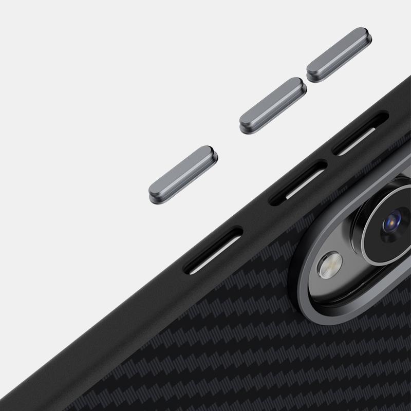 For Samsung Galaxy S25 Edge 5G ABEEL C Carbon Fiber Series 6D Micro Relief MagSafe Phone Case(Black)