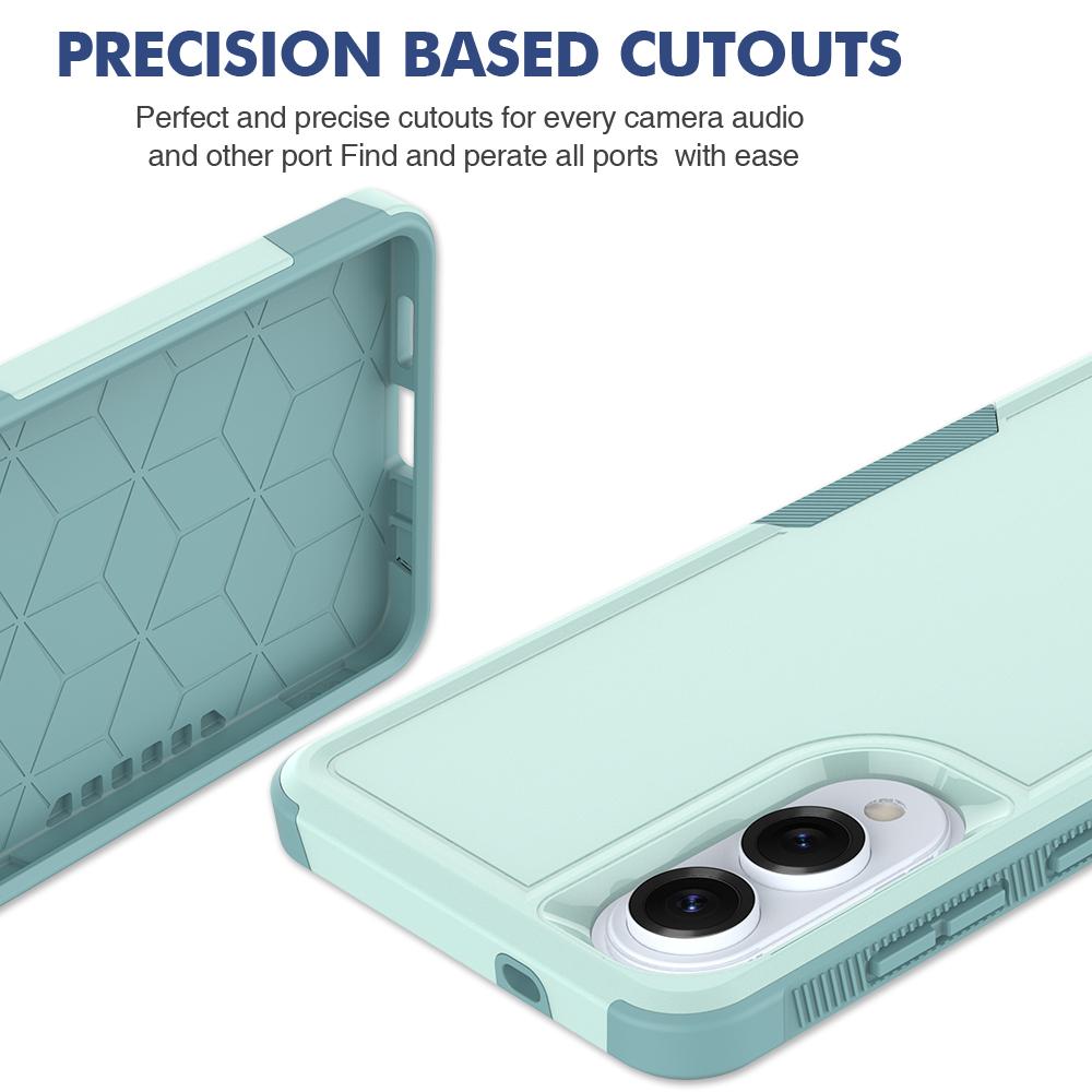 For Samsung Galaxy S25 Edge 5G 2 in 1 PC + TPU Phone Case(Light Green)