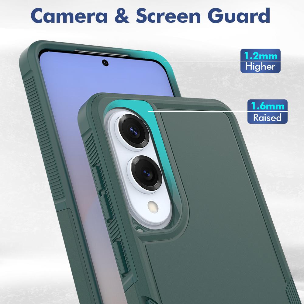 For Samsung Galaxy S25 Edge 5G 2 in 1 PC + TPU Phone Case(Dark Green)