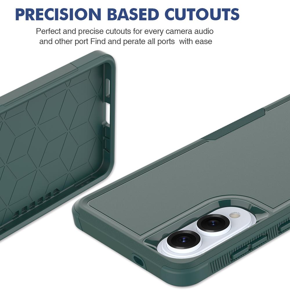 For Samsung Galaxy S25 Edge 5G 2 in 1 PC + TPU Phone Case(Dark Green)