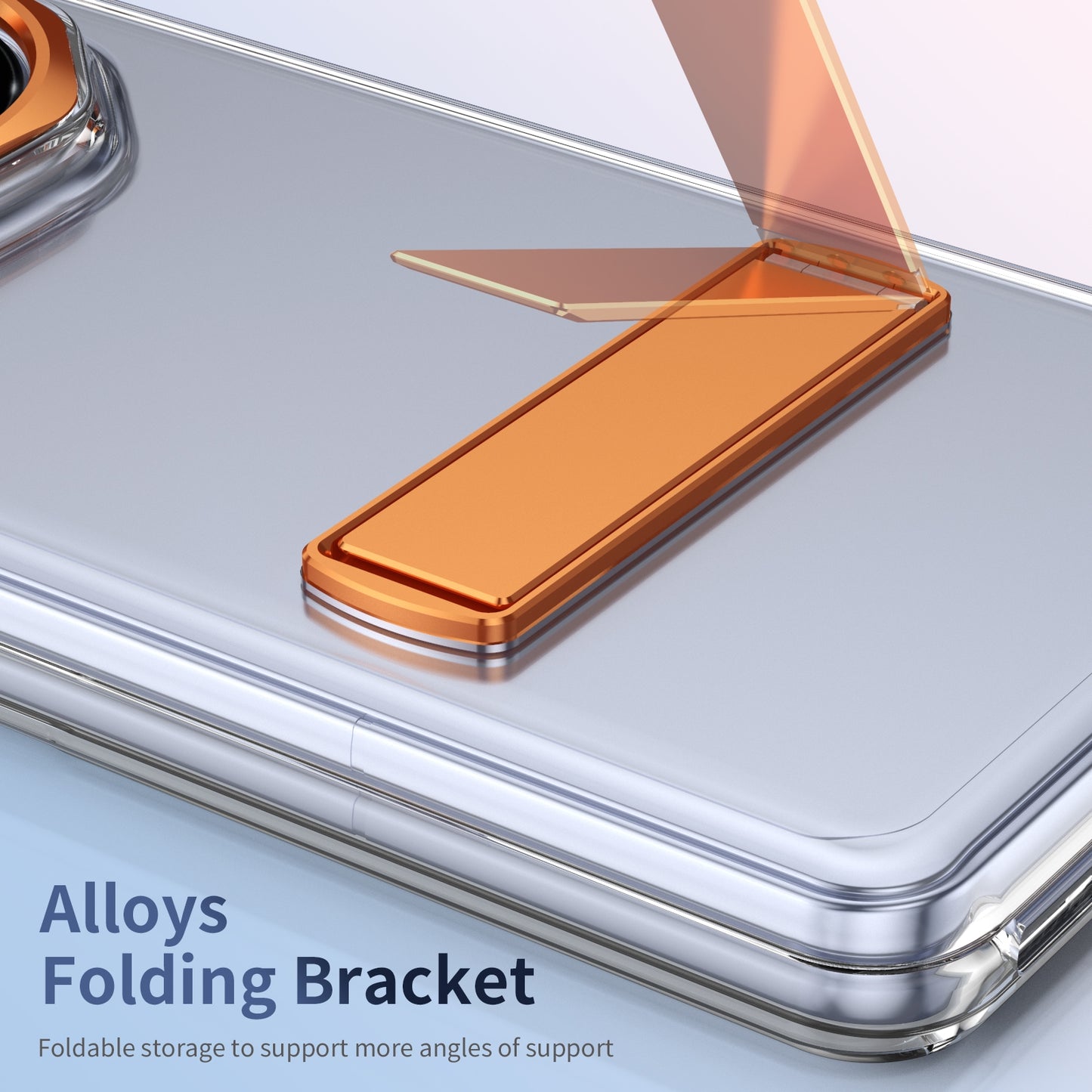 For Honor Magic V3 Ice-Cold Holder PC Hybrid TPU Phone Case(Orange)