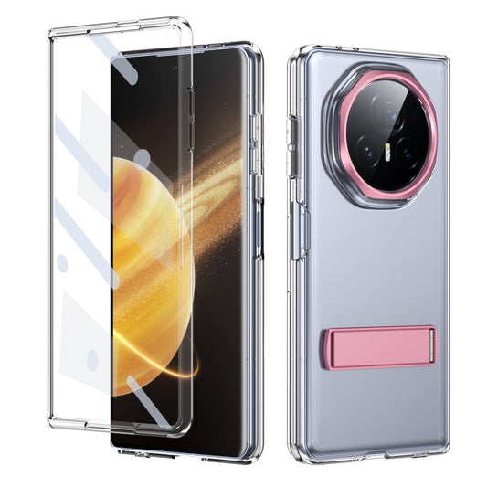 For Honor Magic V3 Ice-Cold Holder PC Hybrid TPU Phone Case(Pink)