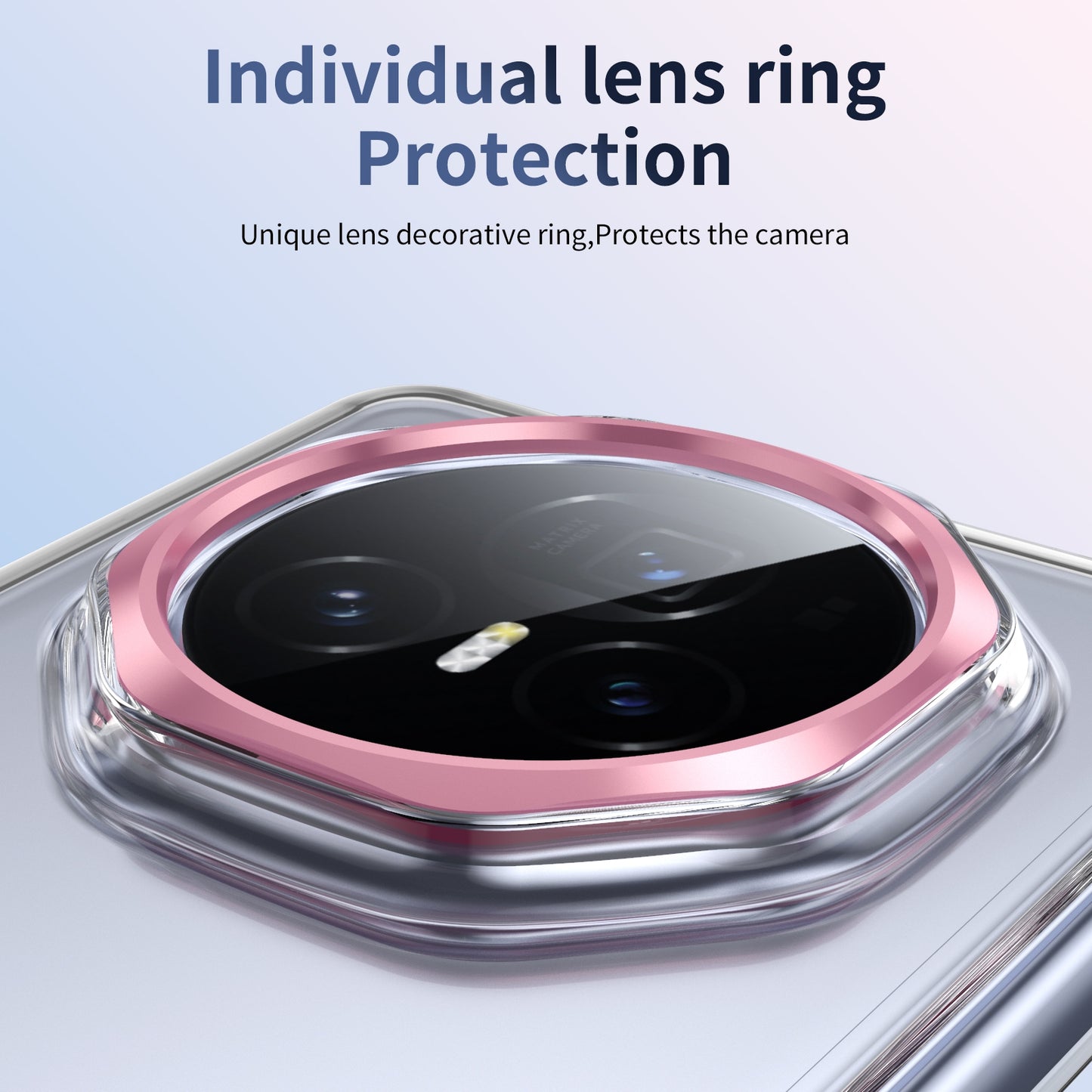 For Honor Magic V3 Ice-Cold Holder PC Hybrid TPU Phone Case(Pink)