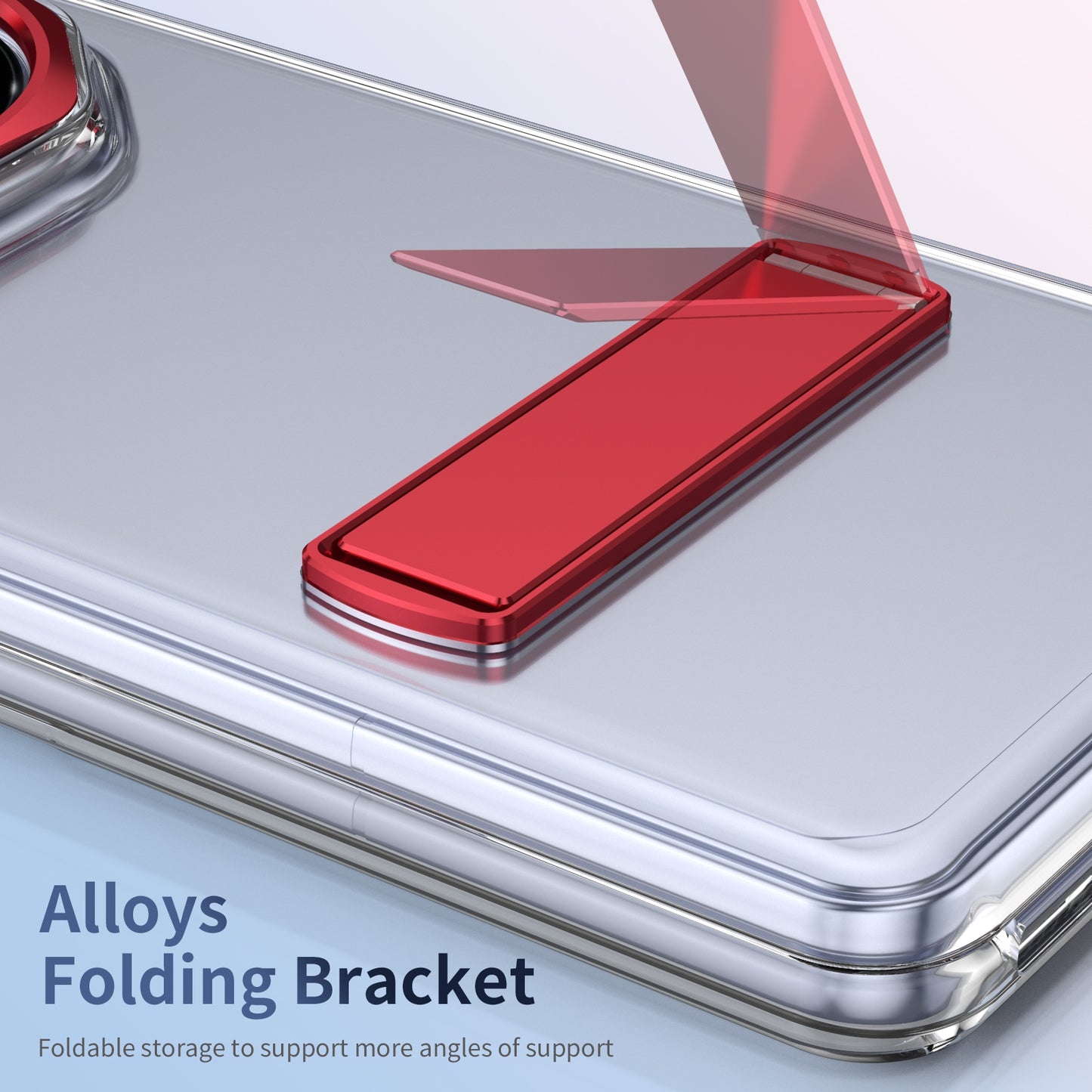 For Honor Magic V3 Ice-Cold Holder PC Hybrid TPU Phone Case(Red)