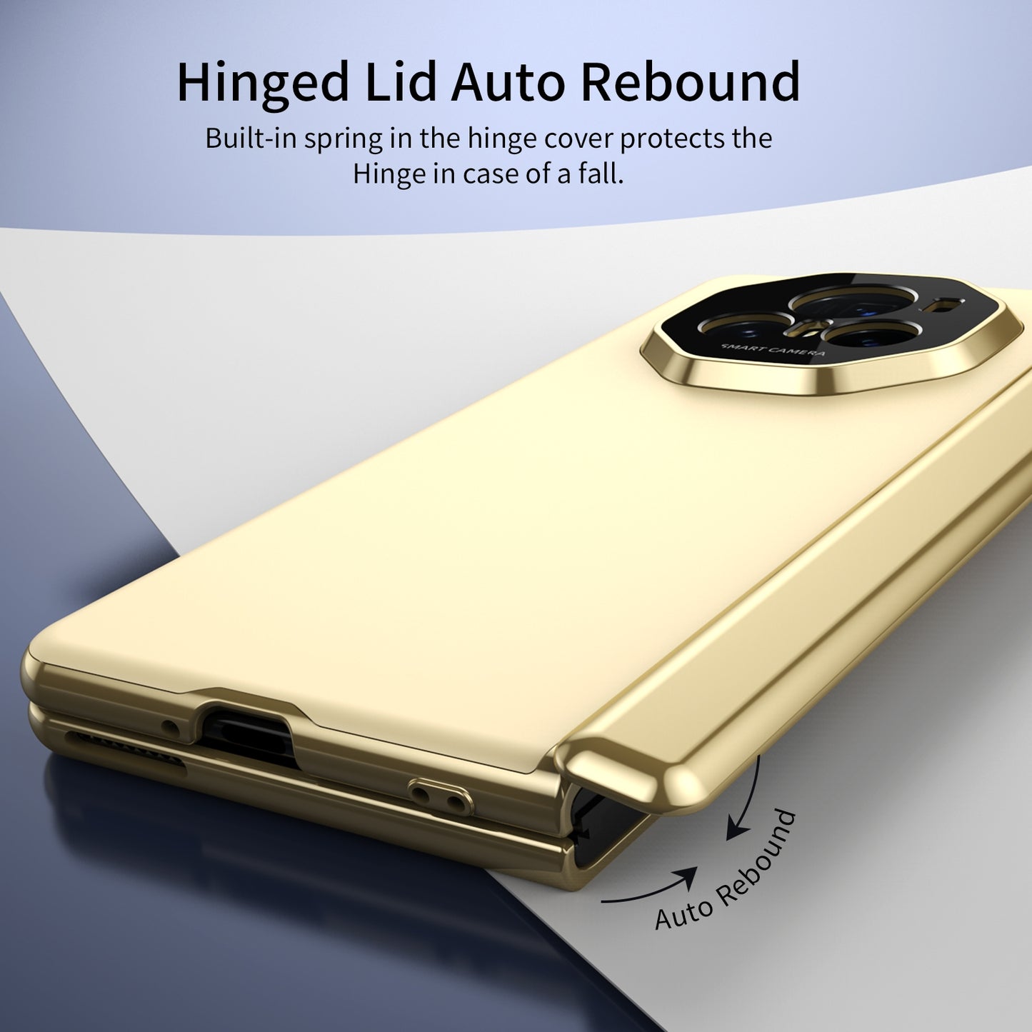 For Honor Magic V3 Integrated AG Frosted Vacuum Plating Phone Case(Gold)