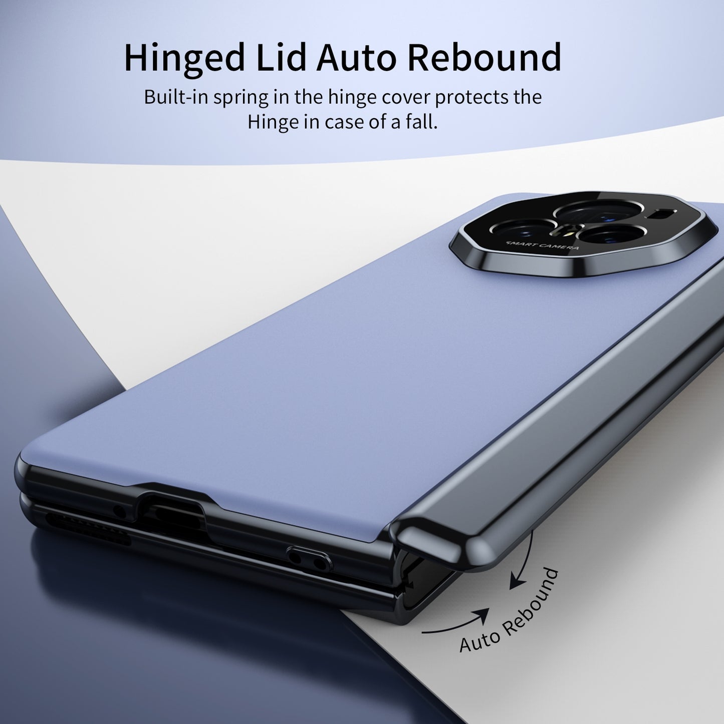 For Honor Magic V3 Integrated AG Frosted Vacuum Plating Phone Case(Blue)