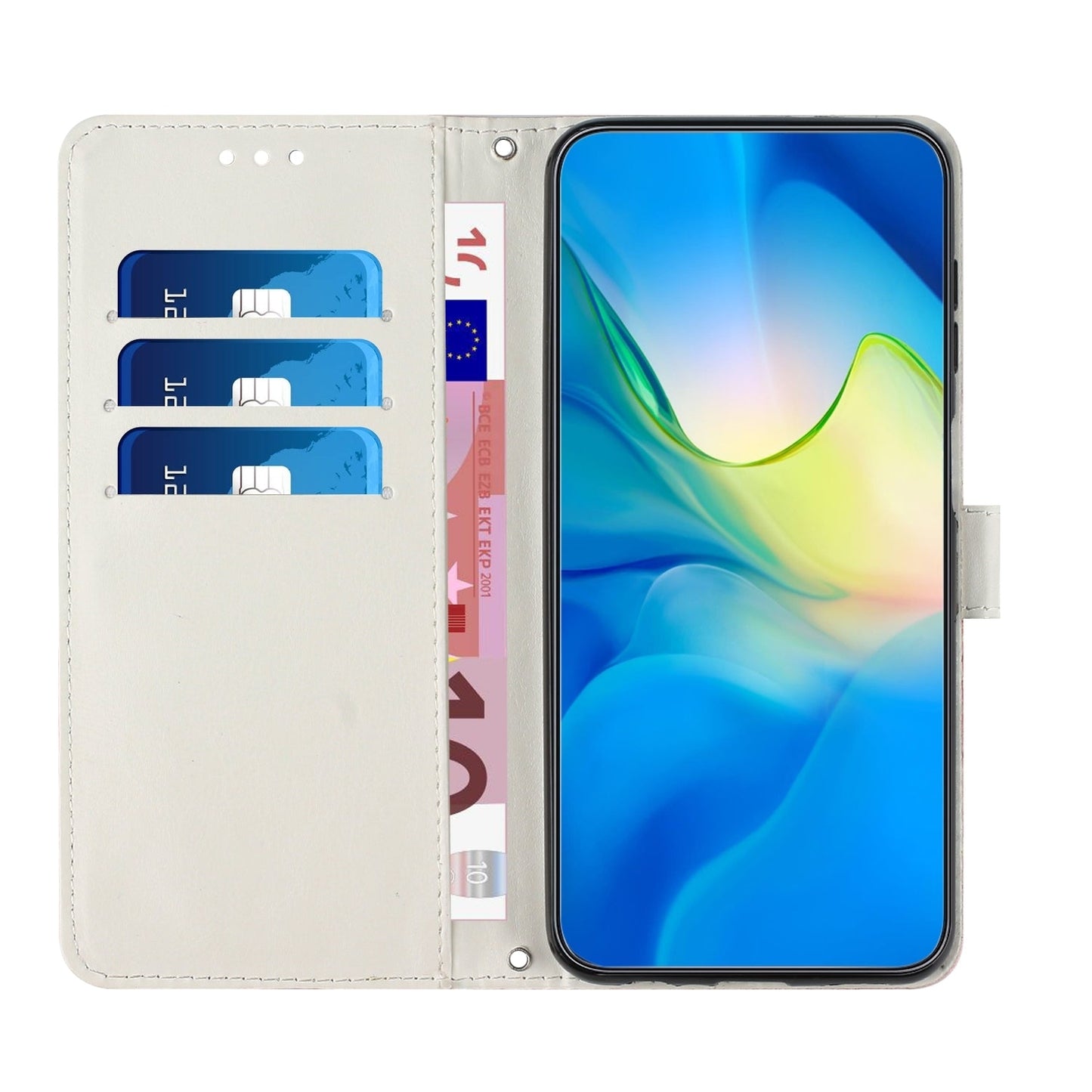 For Xiaomi 15 Pro Painted Marble Pattern Leather Phone Case(Blue Green)