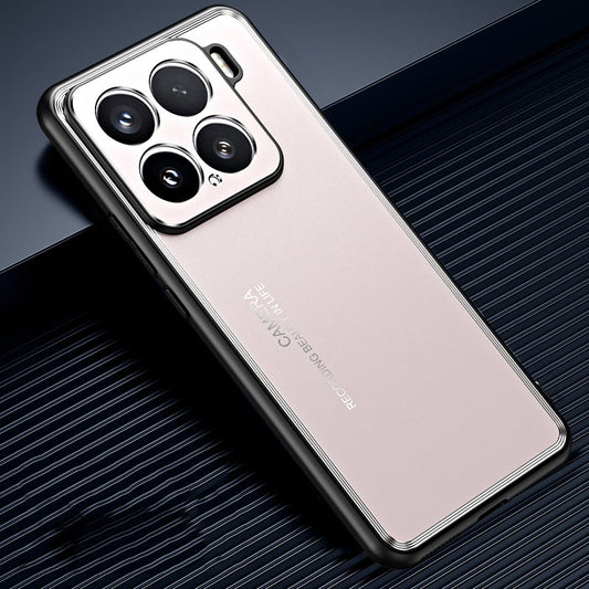 For Xiaomi 15 Frosted Metal Phone Case(Gold)