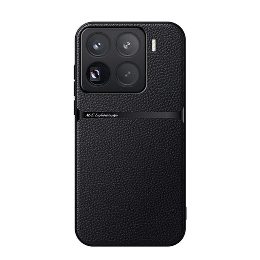 For Xiaomi 15 Pro Litchi Leather Magnetic Full Coverage Shockproof Phone Case(Black)