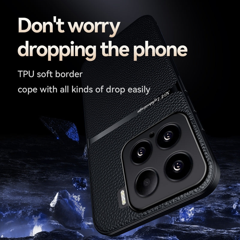 For Xiaomi 15 Pro Litchi Leather Magnetic Full Coverage Shockproof Phone Case(Black)