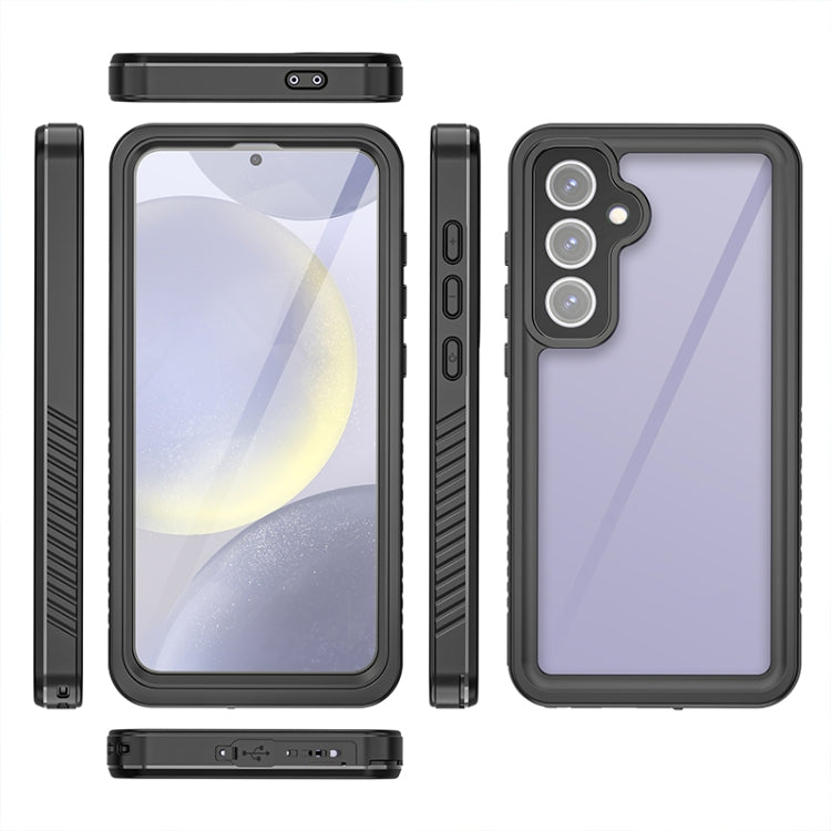 For Samsung Galaxy S24 FE 5G RedPepper Shockproof IP68 Waterproof PC Hybrid TPU Phone Case(Black)