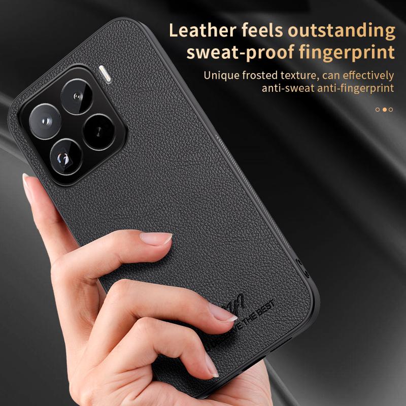 For Xiaomi 15 Pro HUIYI Leather Magnetic Phone Case(Blue)