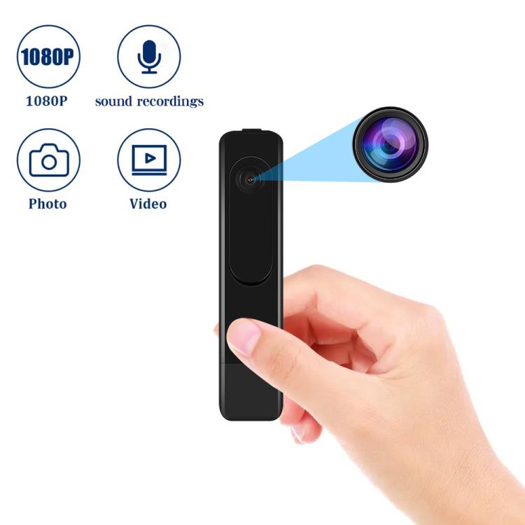 T008 1080P HD Video Recorder(Black)