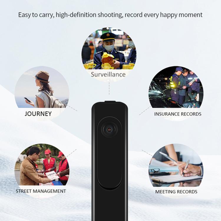 T008 1080P HD Video Recorder(Black)