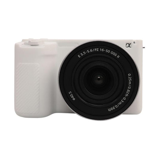 For Sony ZV-E10 II / ZV-E10M2 Glossy Soft Silicone Protective Case(White)