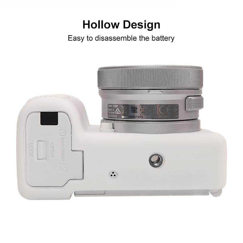 For Sony ZV-E10 II / ZV-E10M2 Glossy Soft Silicone Protective Case(White)