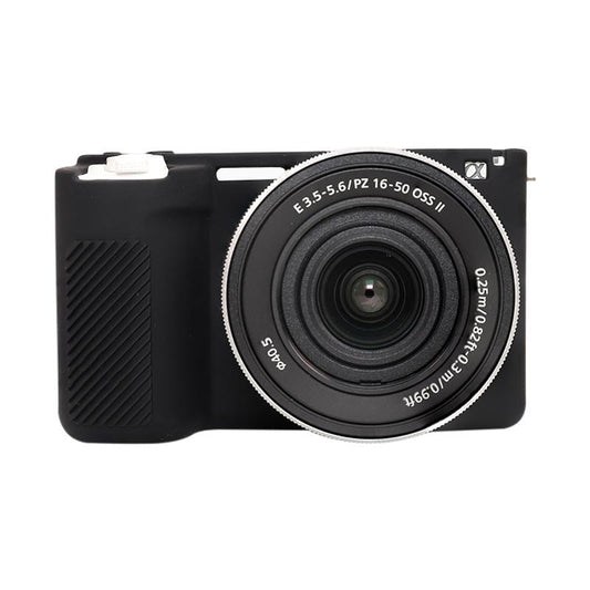 For Sony ZV-E10 II / ZV-E10M2 Glossy Soft Silicone Protective Case(Black)