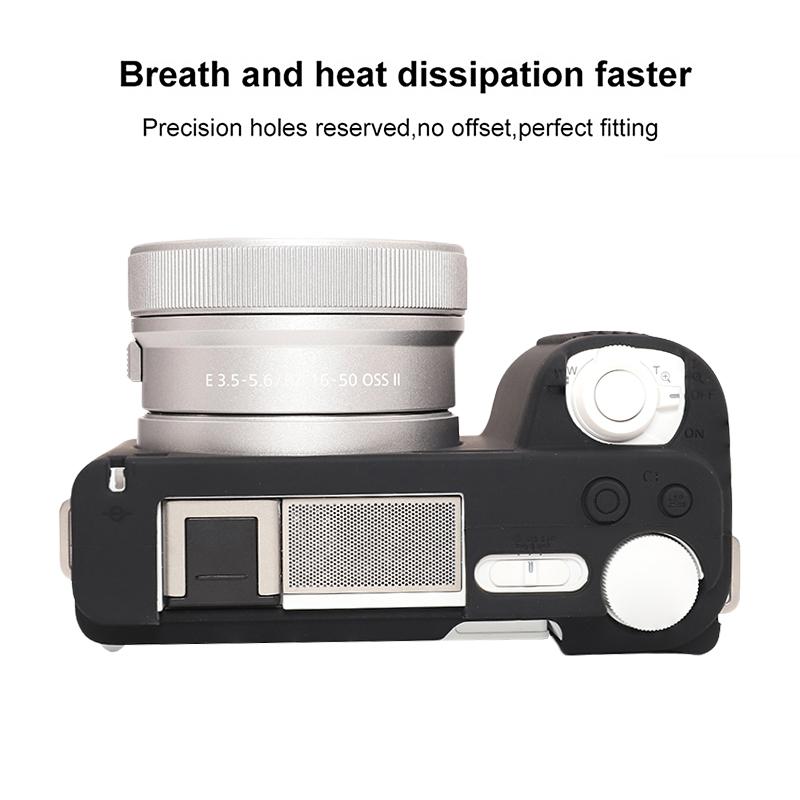 For Sony ZV-E10 II / ZV-E10M2 Glossy Soft Silicone Protective Case(Black)