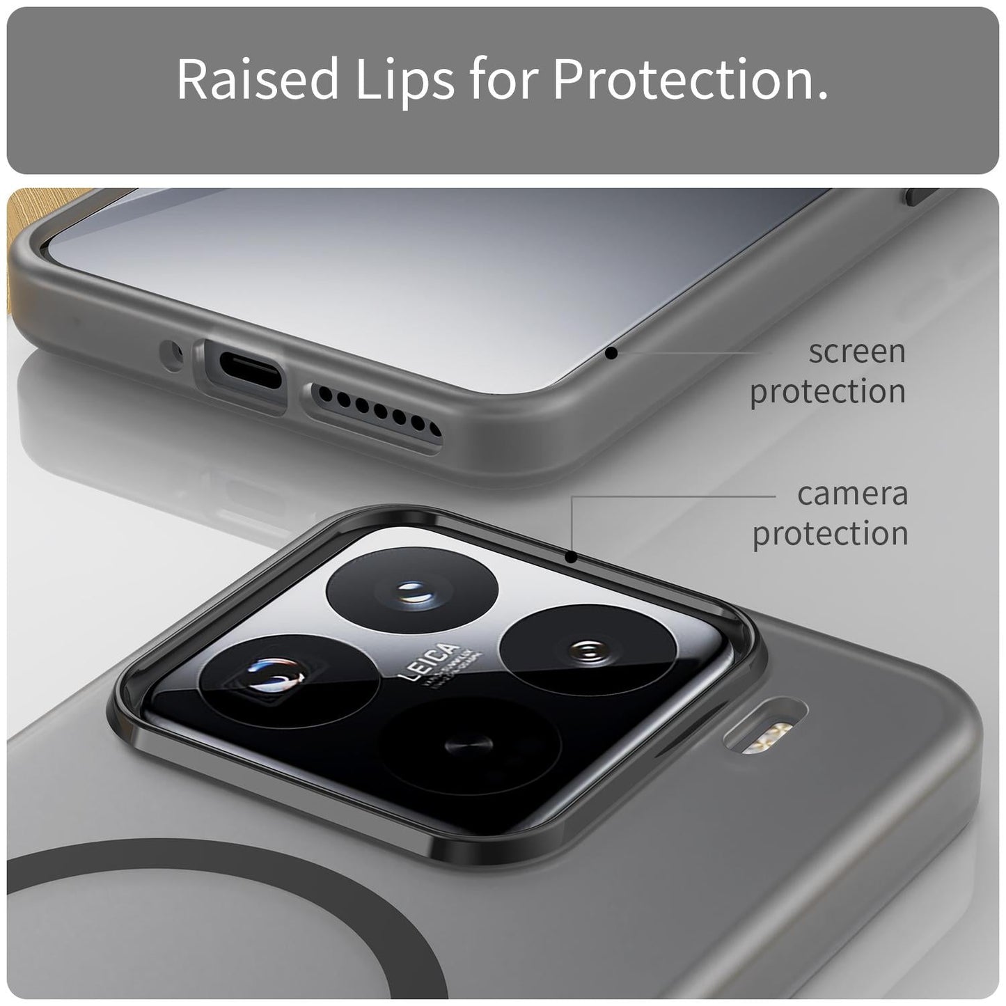 For Xiaomi 15 Pro MagSafe Frosted Translucent TPU + PC Full Coverage Phone Case(Black)