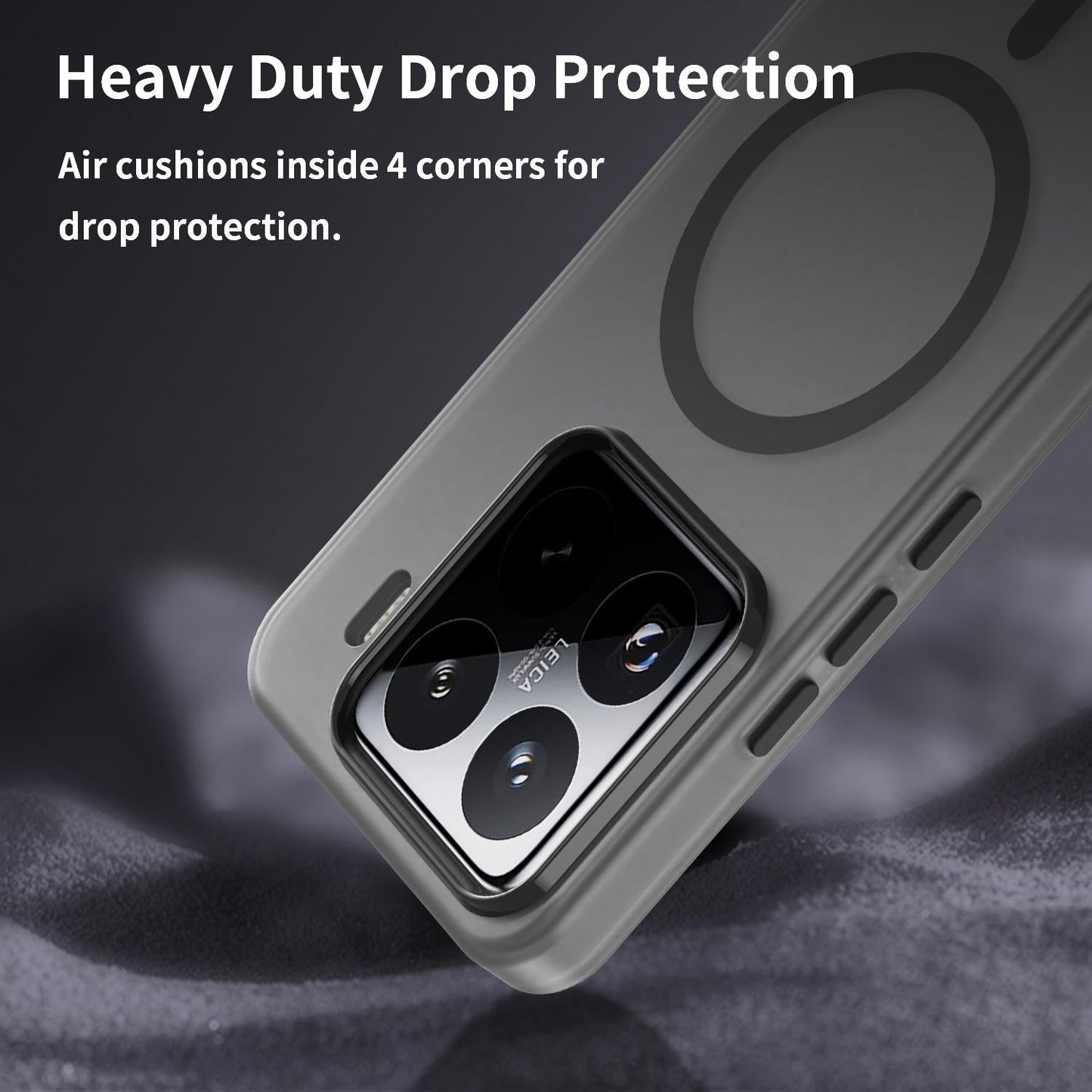 For Xiaomi 15 Pro MagSafe Frosted Translucent TPU + PC Full Coverage Phone Case(Black)