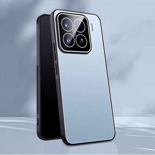 For Xiaomi 15 Ice Aluminum Metal Explosion-proof Frosted Phone Case(Blue)