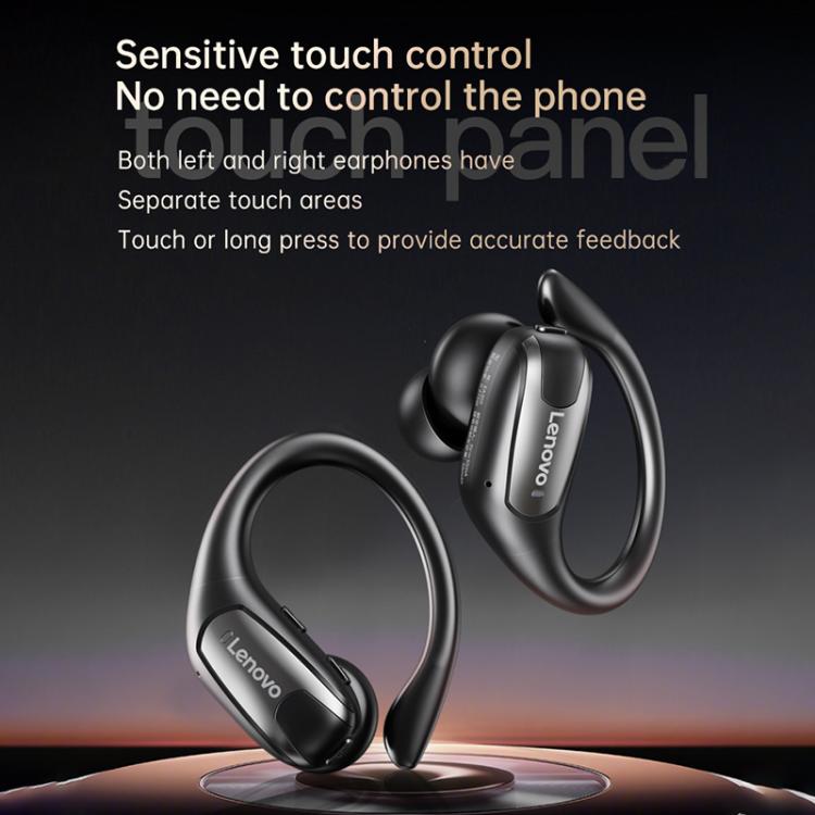 Original Lenovo EA305 Ear-mounted Digital Display True Wireless Bluetooth Earphones(Black)