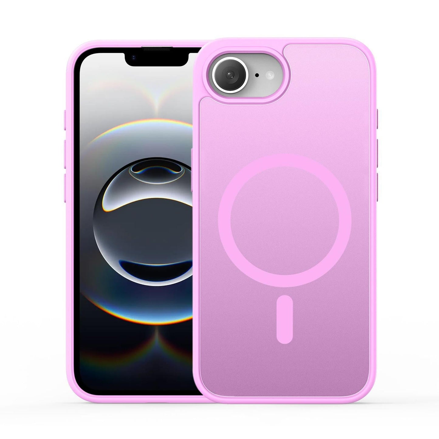 For iPhone 16e DUX DUCIS Yind Series MagSafe TPU Hybrid PC Phone Case(Rose Pink)