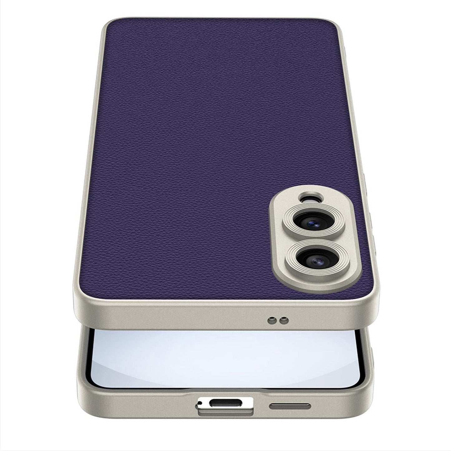 For Samsung Galaxy S25 Edge 5G GKK Metal Paint Skin Feel Leather Full Coverage Phone Case(Black)
