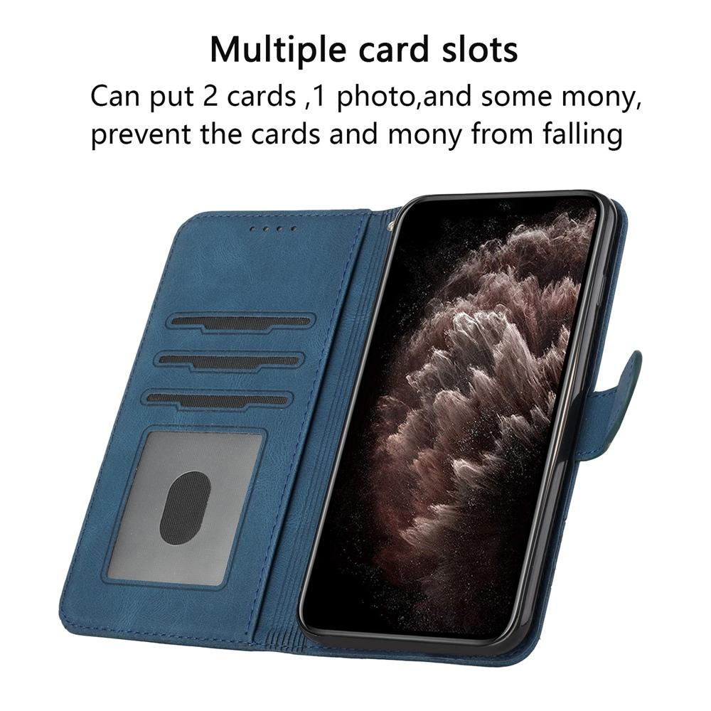 For vivo V50 Cubic Skin Feel Flip Leather Phone Case(Blue)
