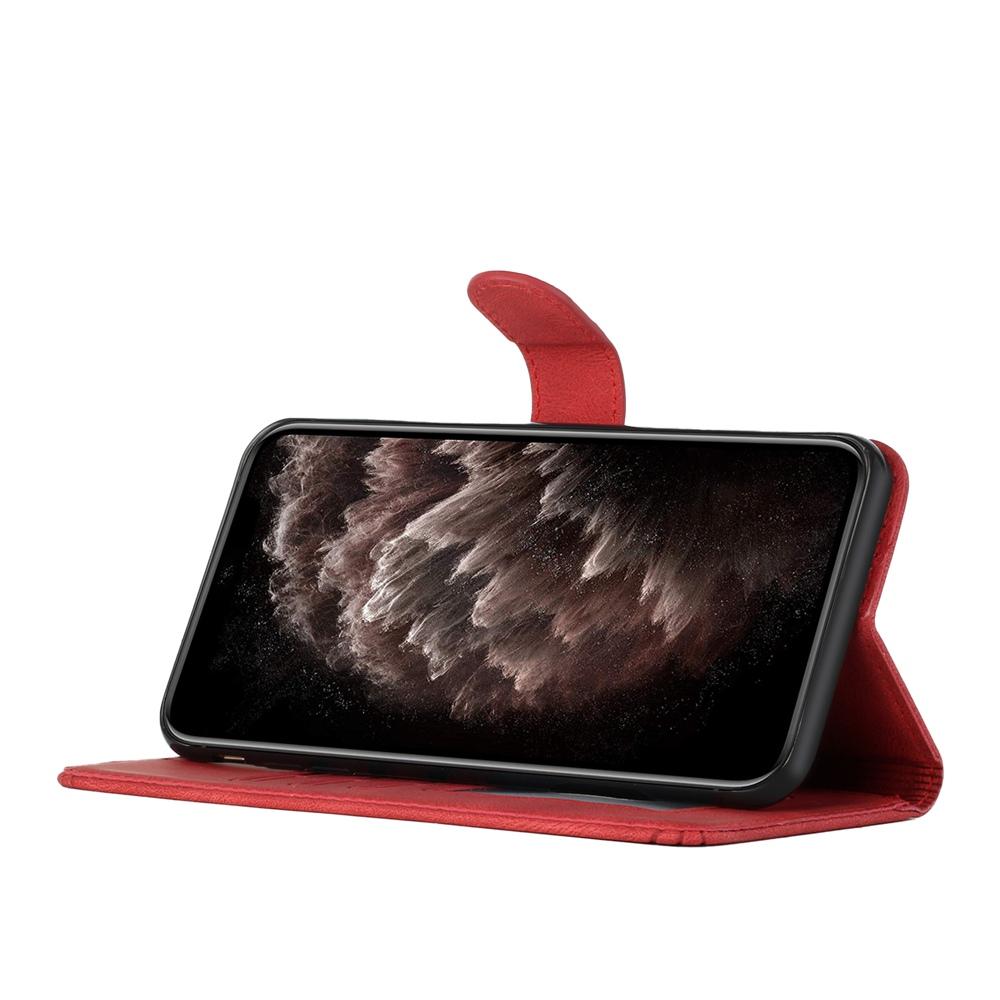 For vivo V50 Lite 4G / 5G Cubic Skin Feel Flip Leather Phone Case(Red)