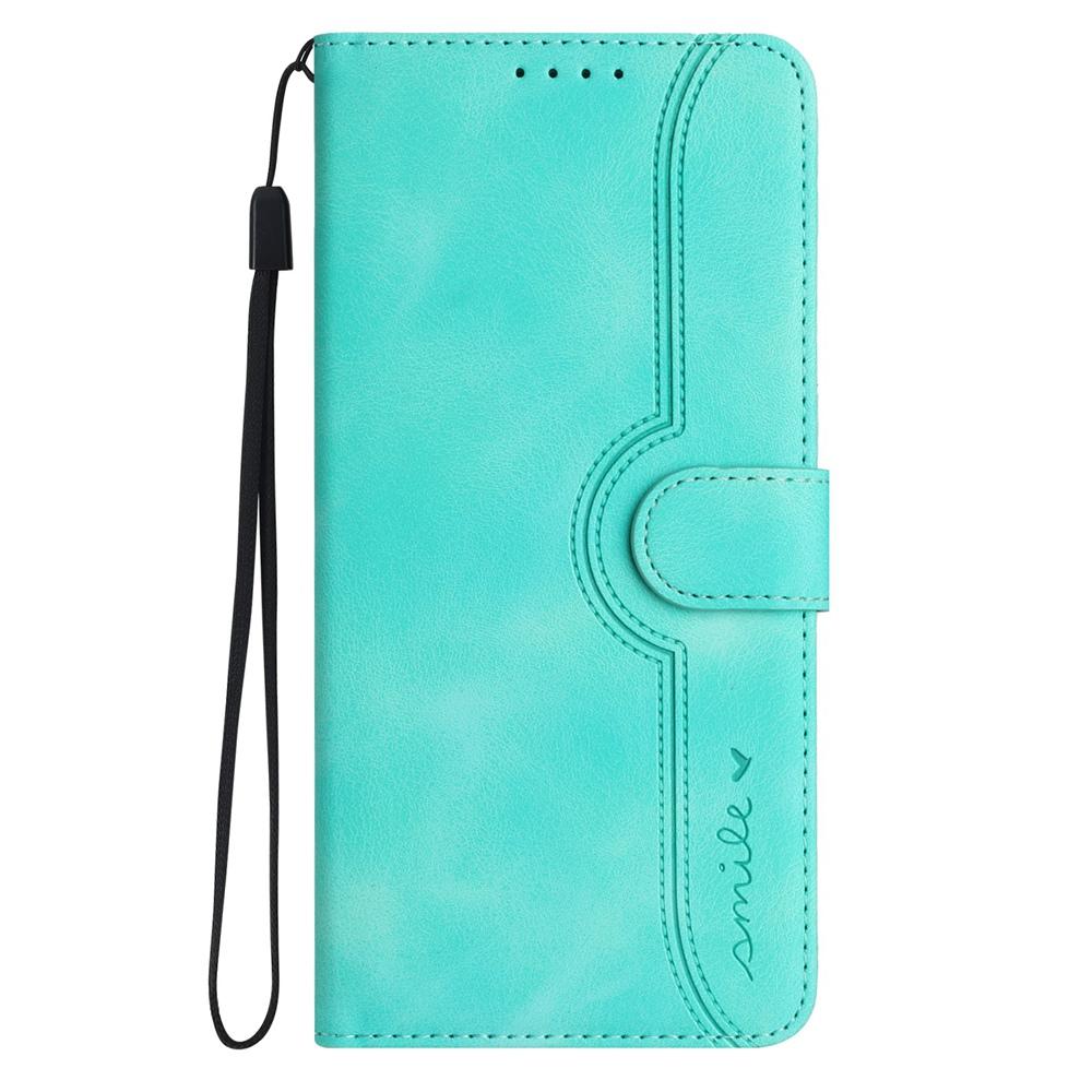 For vivo V50 Heart Pattern Skin Feel Leather Phone Case(Light Blue)