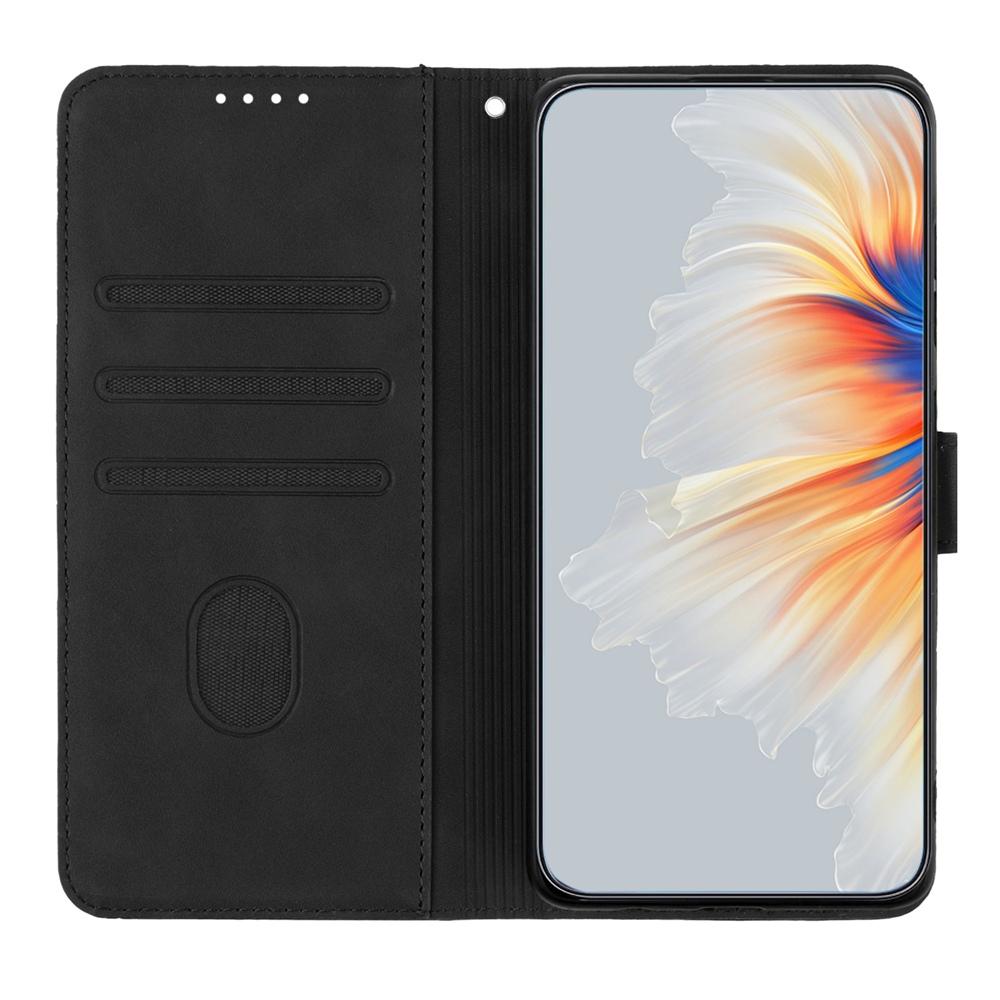 For vivo V50 Lite 4G / 5G Heart Pattern Skin Feel Leather Phone Case(Black)