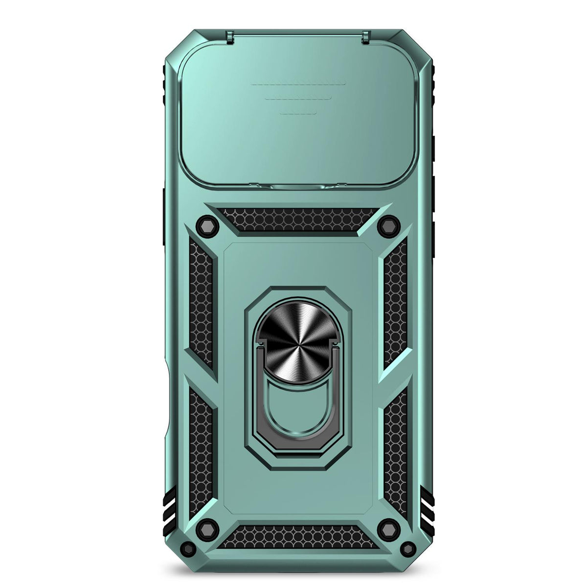 Compatible with iPhone 18 Pro Max Sliding Camshield Holder Phone Case - Dark Green