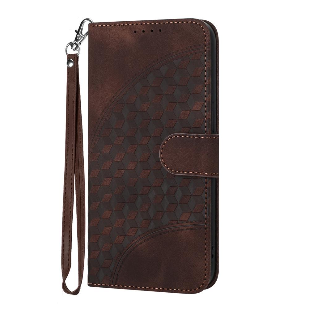 For vivo V50 Lite 4G / 5G Elephant Head Embossed Phone Leather Case with Lanyard(Coffee)