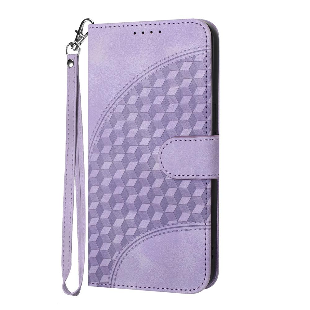For vivo V50 Lite 4G / 5G Elephant Head Embossed Phone Leather Case with Lanyard(Light Purple)