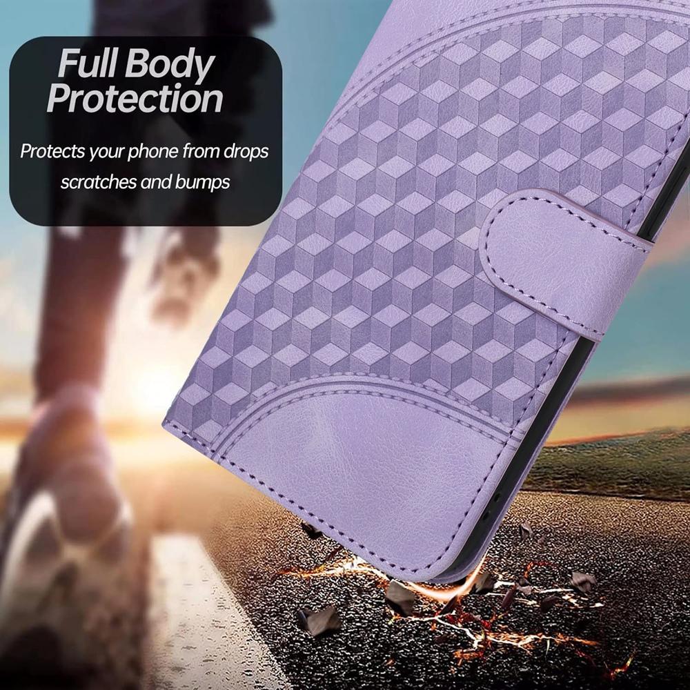 For vivo V50 Lite 4G / 5G Elephant Head Embossed Phone Leather Case with Lanyard(Light Purple)