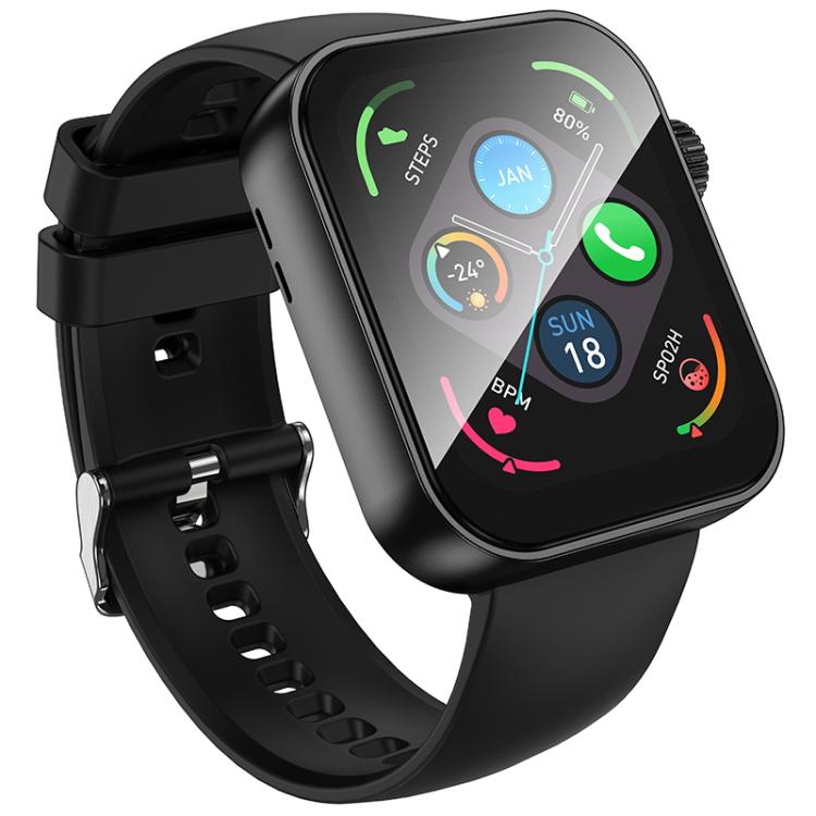 BOROFONE BD13 Smart Sports Watch, 1.83 inch Screen, Support BT Call(Black)
