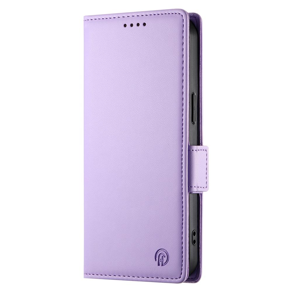 For vivo V50 Side Buckle Magnetic Frosted Leather Phone Case(Purple)