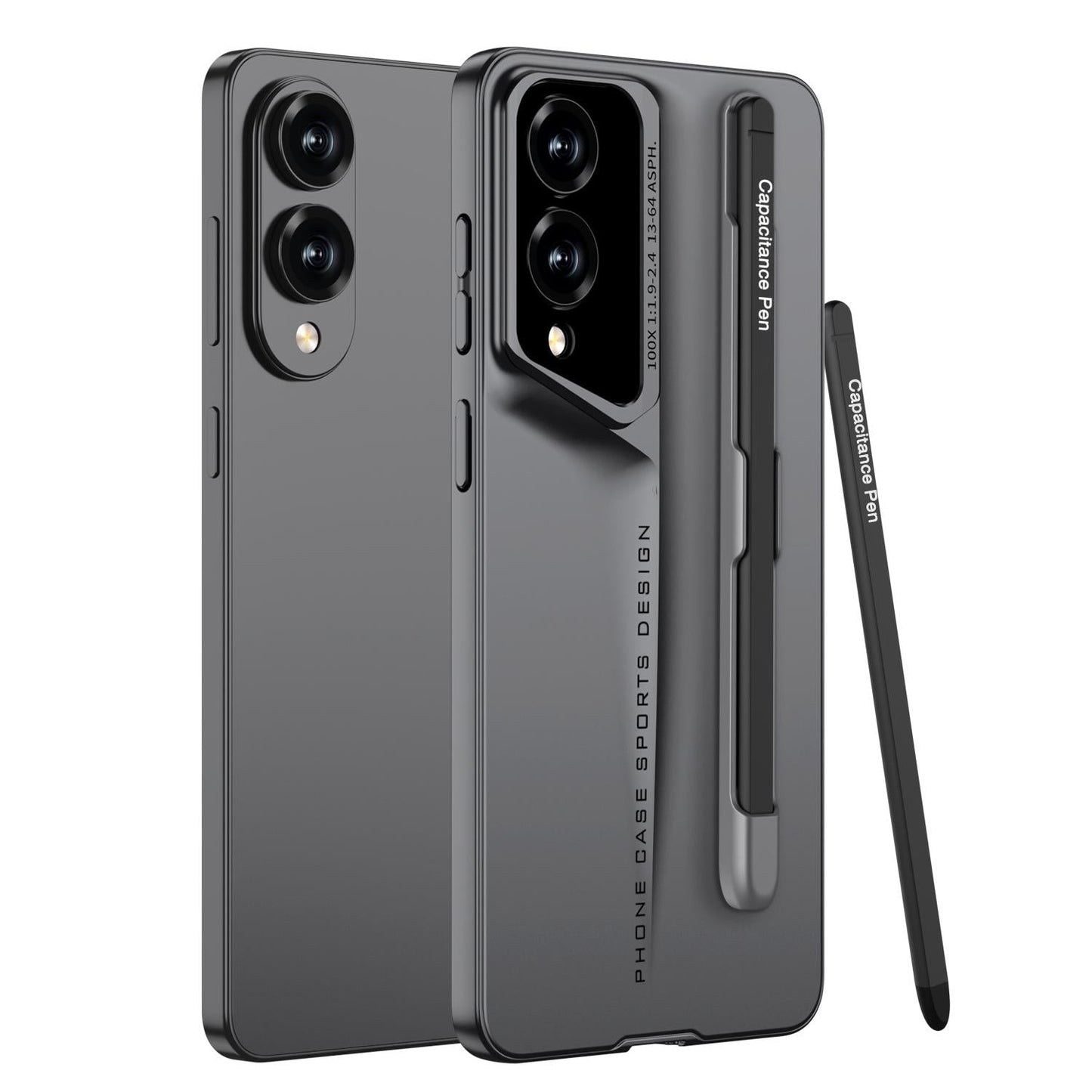 For Samsung Galaxy S25 Edge 5G GKK Blade Ultra-thin Full Coverage Phone Case with Pen(Grey)