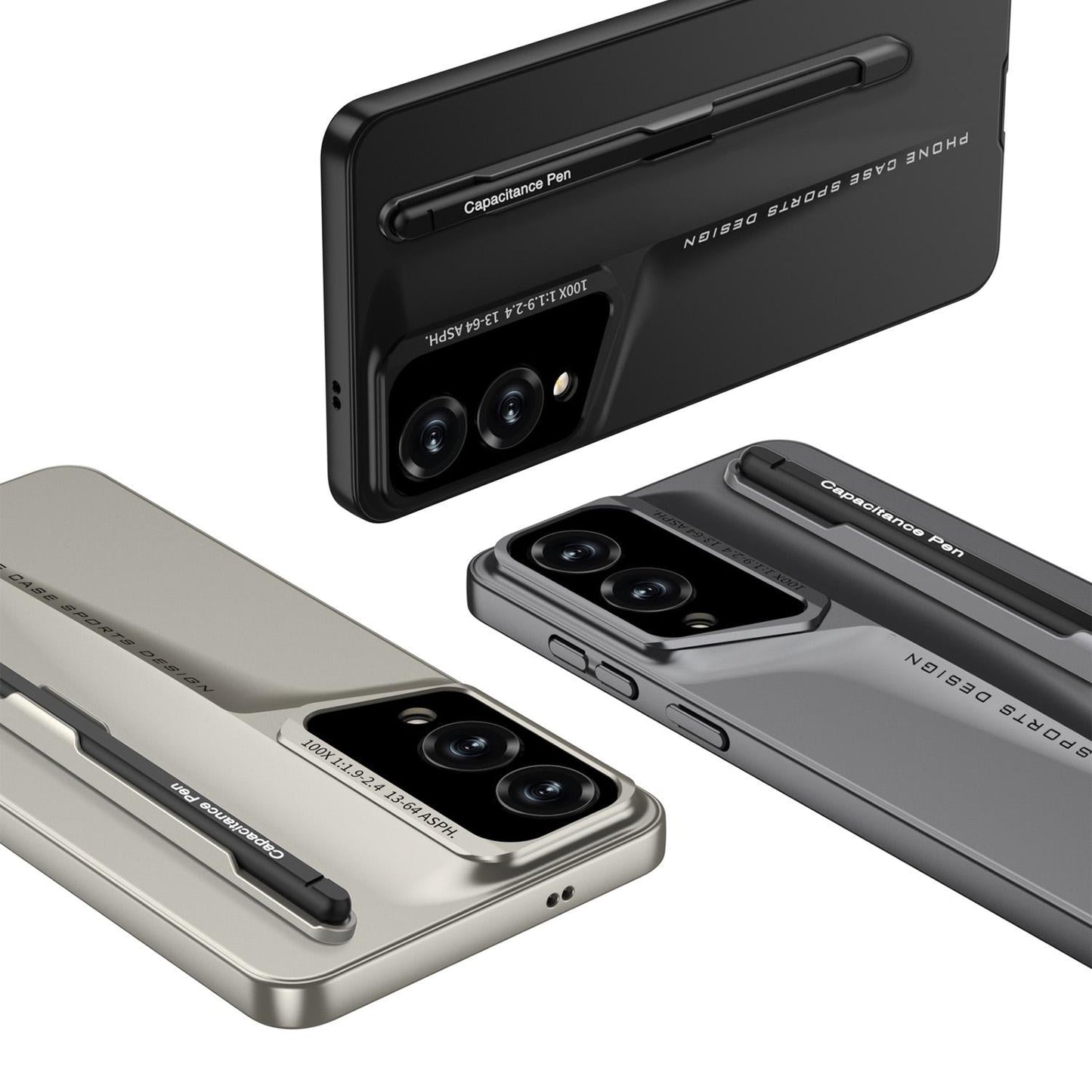 For Samsung Galaxy S25 Edge 5G GKK Blade Ultra-thin Full Coverage Phone Case with Pen(Grey)
