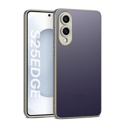 For Samsung Galaxy S25 Edge 5G GKK Skin Feel PC Hybrid TPU Phone Case(Titanium Purple)