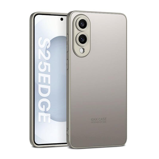For Samsung Galaxy S25 Edge 5G GKK Skin Feel PC Hybrid TPU Phone Case(Titanium Grey)
