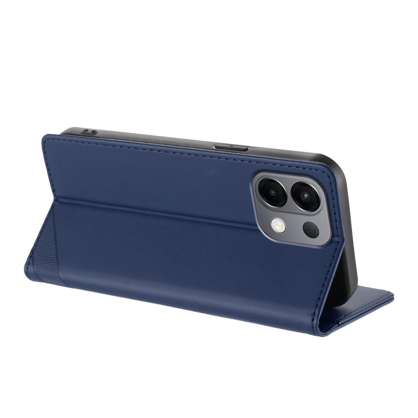For OPPO K13 5G Embossed Multi-functional Wallet Retro Leather Phone Case(Dark Blue)