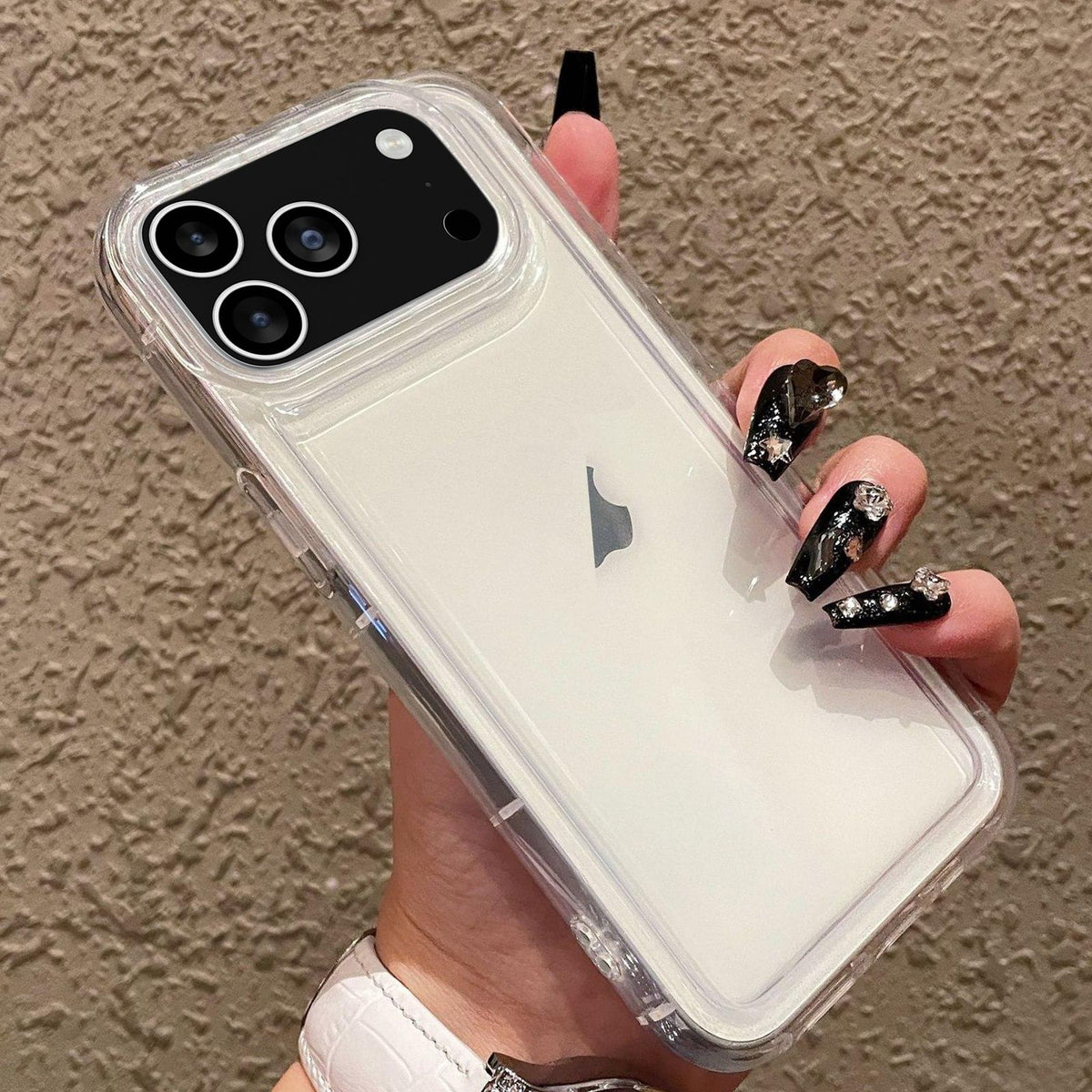 Compatible with iPhone 18 Pro Max & 17 Pro Max Photo Frame Airbag Shockproof TPU Phone Case - Transparent