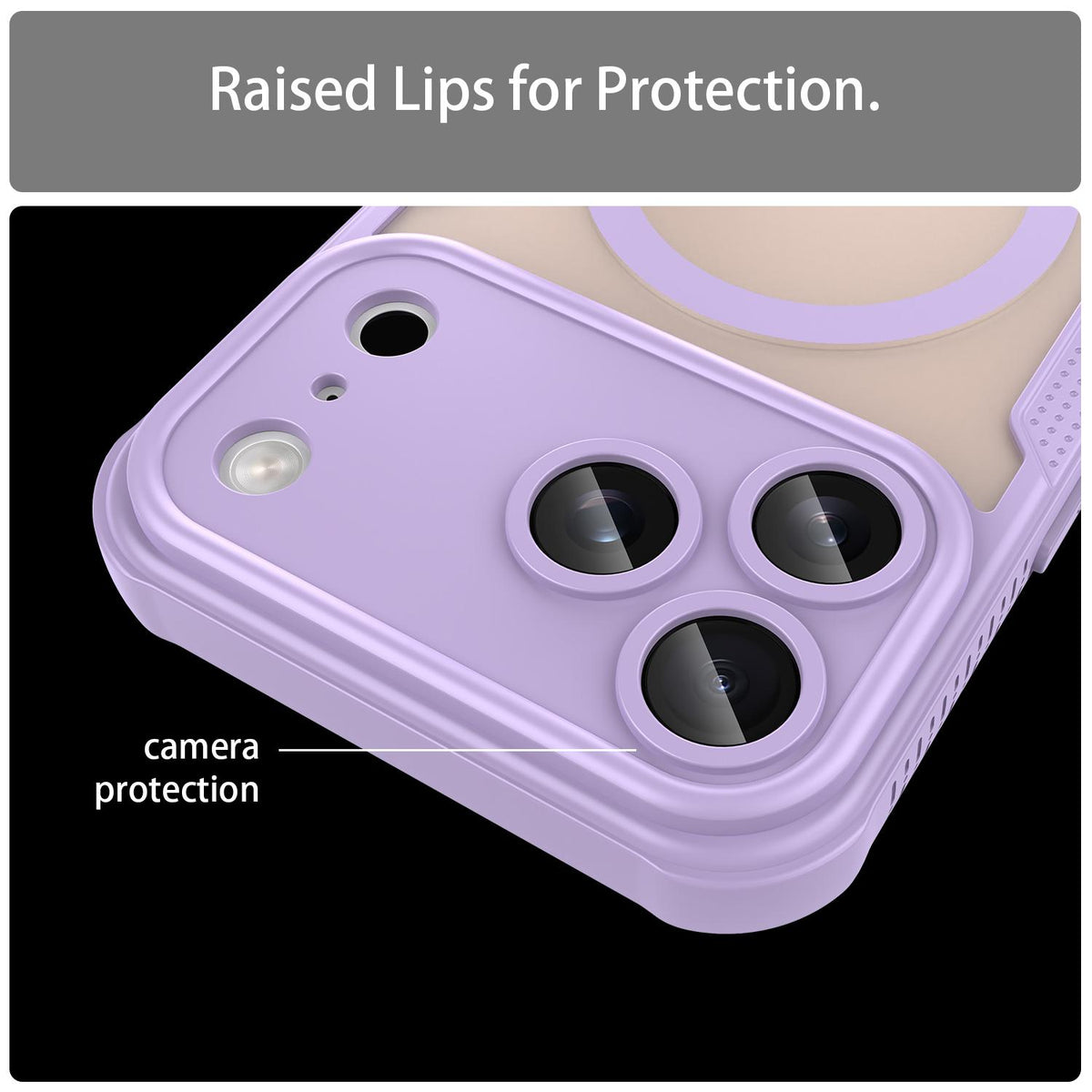 Compatible with iPhone 18 Pro Max Armor Glaze MagSafe Magnetic Phone Case - Purple